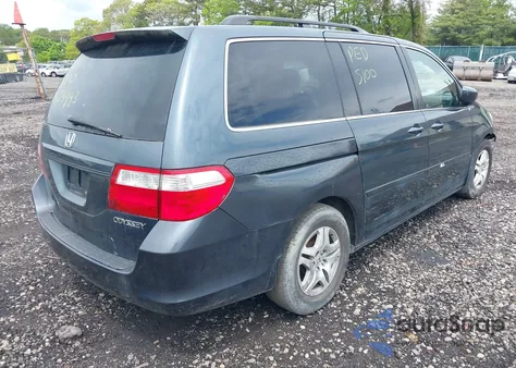 2005 Honda Odyssey Ex-L z USA, uszkodzony, nr VIN 5FNRL38605B421380